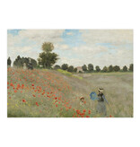 Postal,  Claude Monet, campo de amapolas Postal,  Claude Monet, campo de amapolas