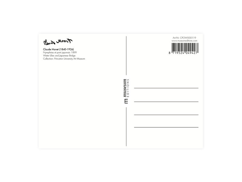 Postkarte, Claude Monet,  japanische Brücke
