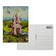 Postkarte, 10x15 cm,  Jheronimus Bosch, Garten der irdischen Freuden 6