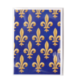 Double card with envelope , Fleur de Lys