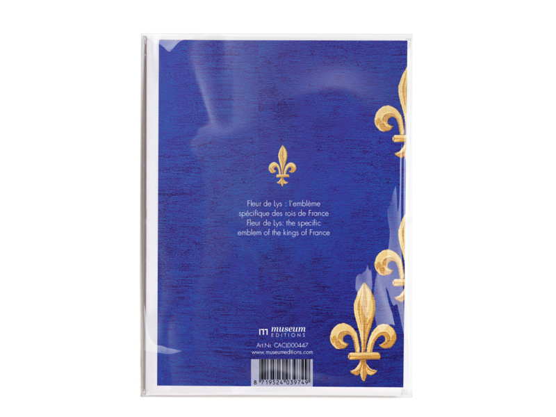 Double card with envelope , Fleur de Lys