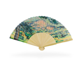 Hand Fan ,  Cézanne, La Montagne Sainte-Victoire