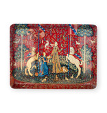 Serviertablett , MIDI, Wandteppich Dame mit dem Einhorn