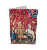 Double card with envelope , Tapestry Lady with the Unicorn