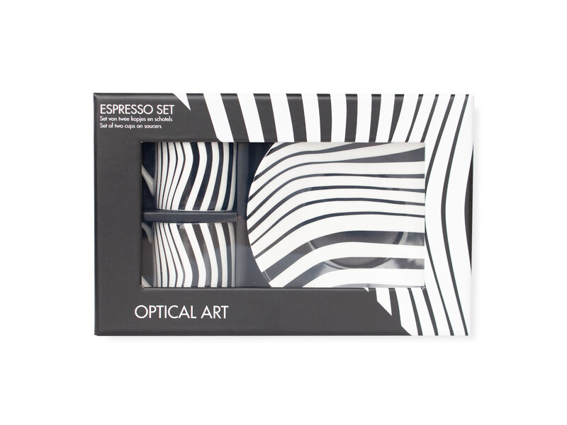 Espresso set, Optical Art