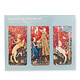 Set van 3 Magnetische boekenleggers ,Wandkleed Dame met de Eenhoorn
