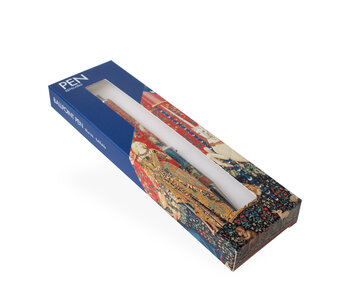 Ballpen in box, Tapestry Lady with the Unicorn