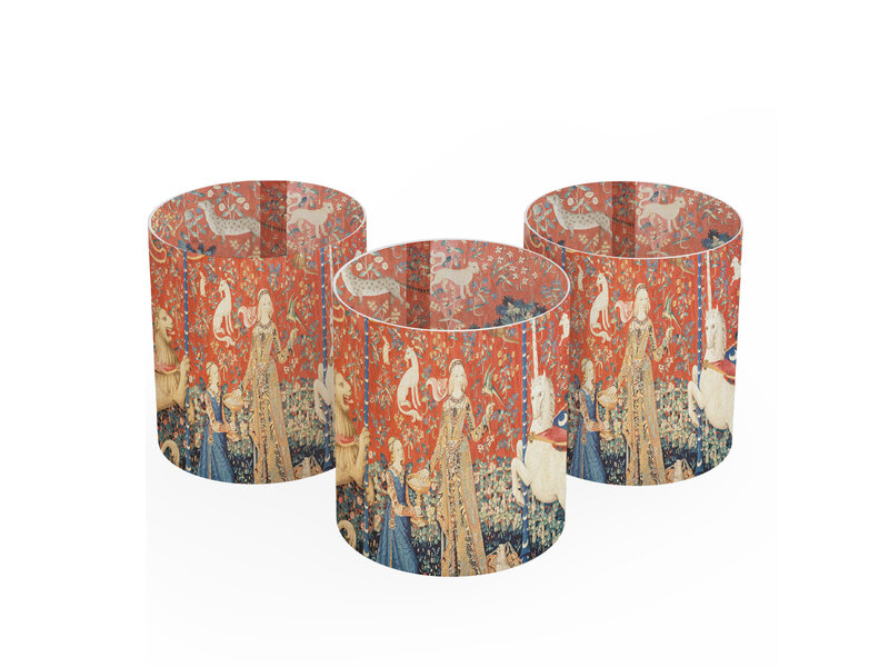 Candle shade, Tapestry Lady with the Unicorn