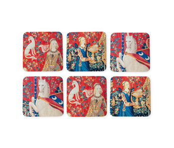 Coasters,   Tapestry Lady with the Unicorn