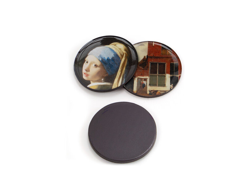 Set de 3 imanes redondos, Vermeer
