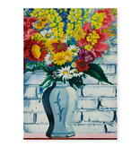 Affiche 50x70, Charley Toorop, Vase avec fleurs contre le mur