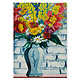 Poster, 50x70, Charley Toorop, Vase with flowers against wall