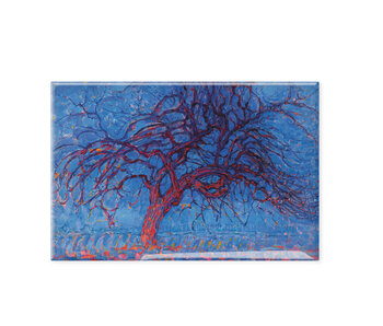Fridge Magnet, Mondrian, Red Tree