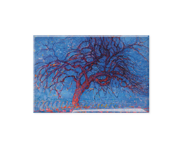 Koelkastmagneet, Mondriaan, Rode Boom