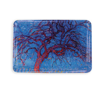 Midi  plateau,  (27 x 20 cm), Mondriaan, Arbre Rouge