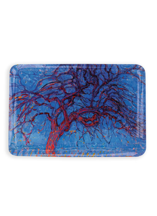 Midi  plateau,  (27 x 20 cm), Mondriaan, Arbre Rouge