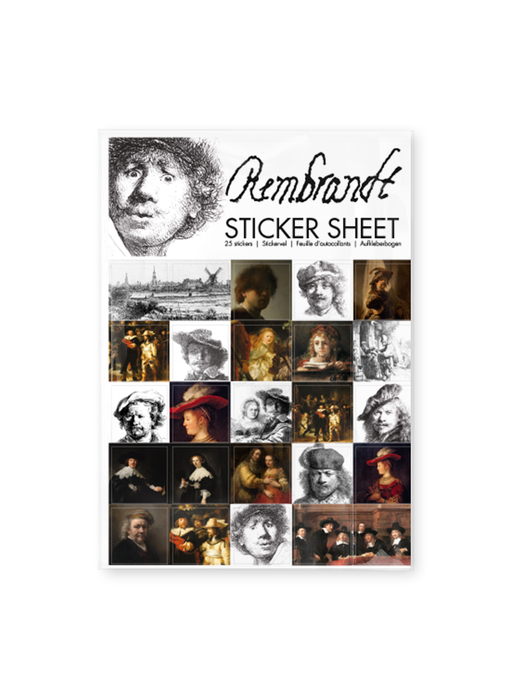 Feuille d'autocollants, Rembrandt
