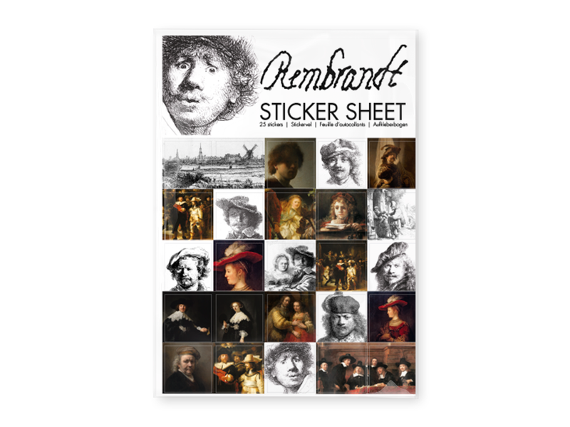 Aufkleberblatt, Rembrandt