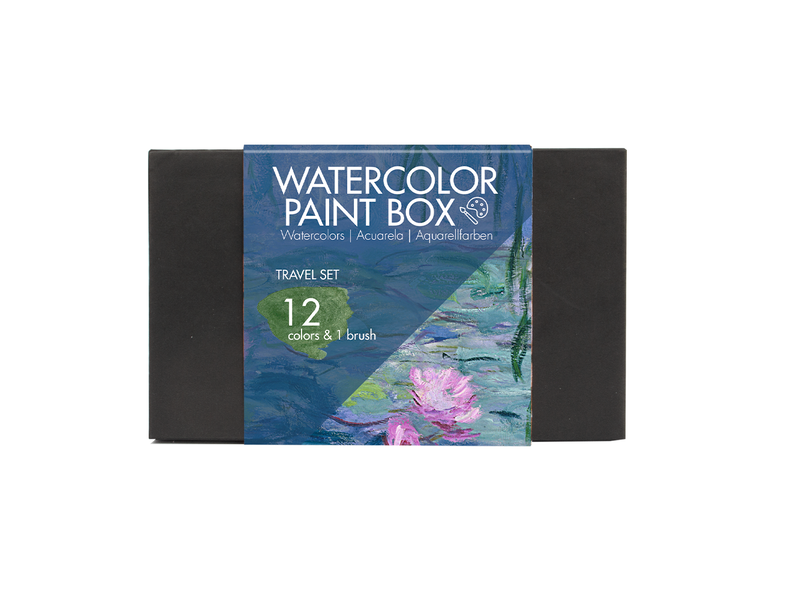 Watercolor set, Claude Monet, Water lilies