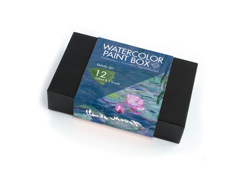 Watercolor set, Claude Monet, Water lilies