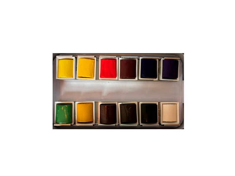 Watercolor set, Claude Monet, Water lilies