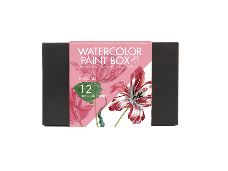 Aquarel Set, Tulpen Merian