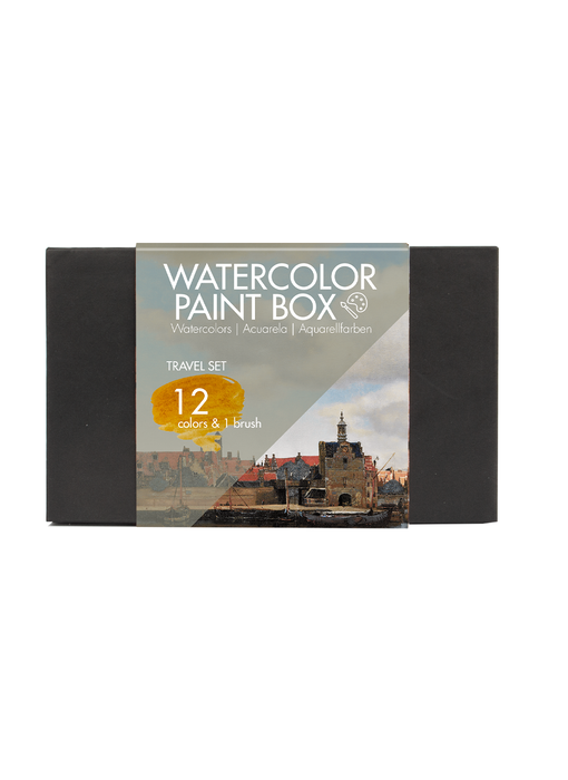 Aquarellset, Vermeer, Blick auf Delft