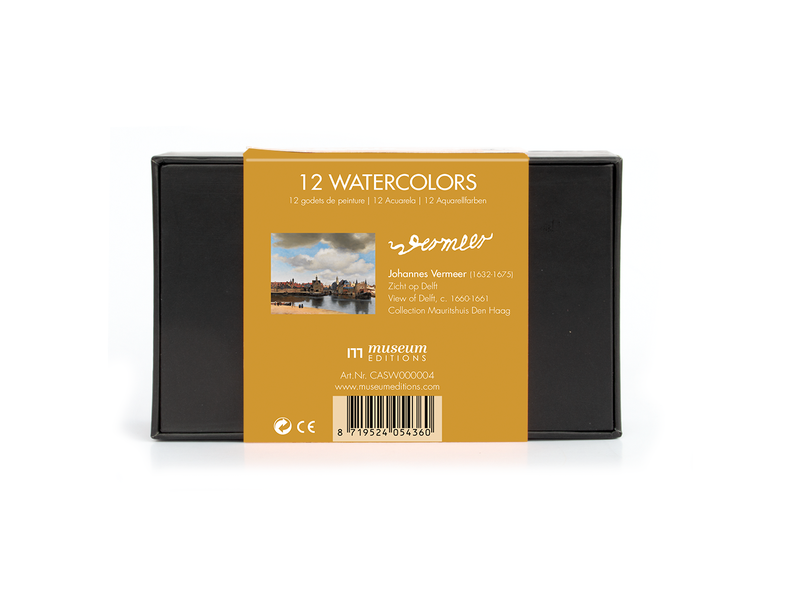 Watercolor set, Johannes Vermeer, View of Delft