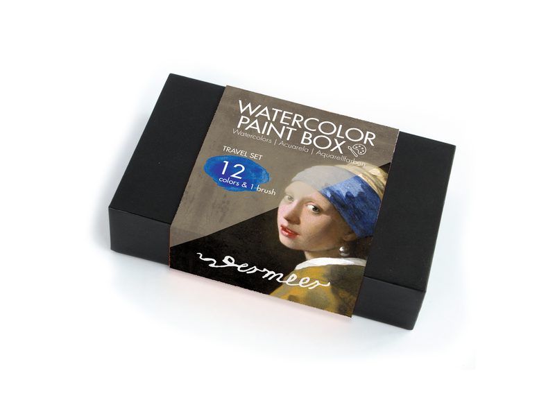 Watercolor set, Johannes Vermeer, Girl with a Pearl Earring