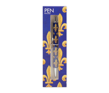 Stylo bille en boite,  Fleur de Lys