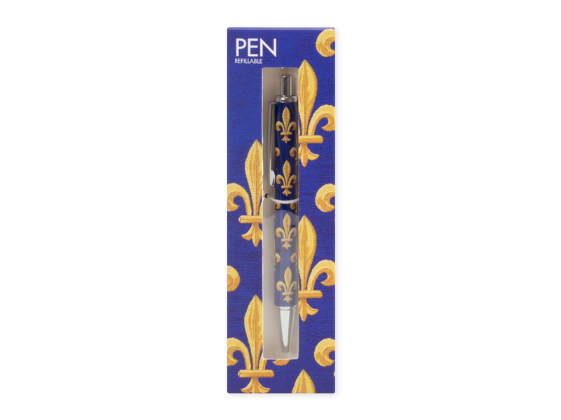 Stylo bille en boite, Fleur de Lys