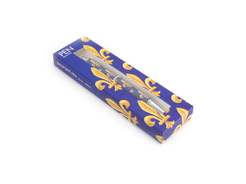 Bolígrafo en caja,  Fleur de Lys
