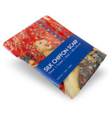 Scarf silk chiffon , 68x68 cm, Tapestry Lady with the Unicorn