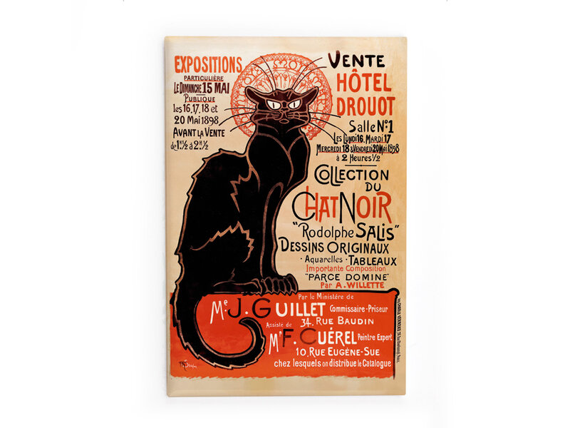 Koelkastmagneet, Le chat Noir, Theophile Steinlen