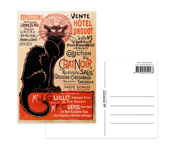 Postcard, 10x15 cm, Le chat Noir, Theophile Steinlen
