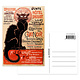 Ansichtkaart, 10x15 cm, Le chat Noir, Theophile Steinlen