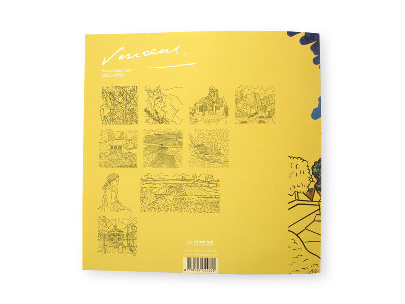Colouring notebook, Vincent van Gogh  in Auvers-sur-Oise