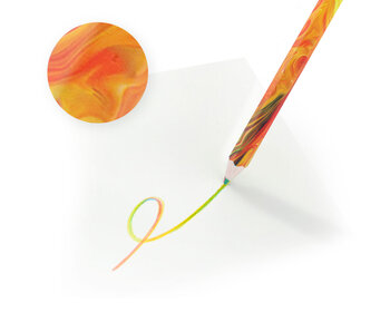 Crayon multicolore - Jaune