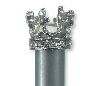 Crayon HB de couleur argent avec couronne de reine en argent