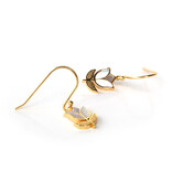Tulp oorbel, verguld