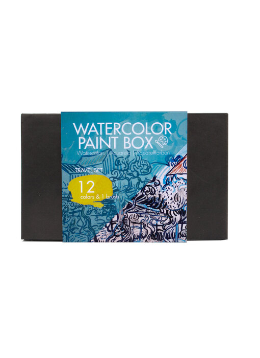 Ensemble d'aquarelle, Vincent Van Gogh, Vieille vigne avec une paysanne