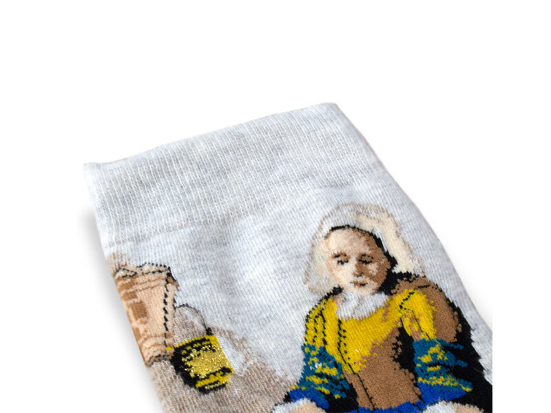 Kunstsocken, Größe40-46, Milchmädchen,  Johannes  Vermeer