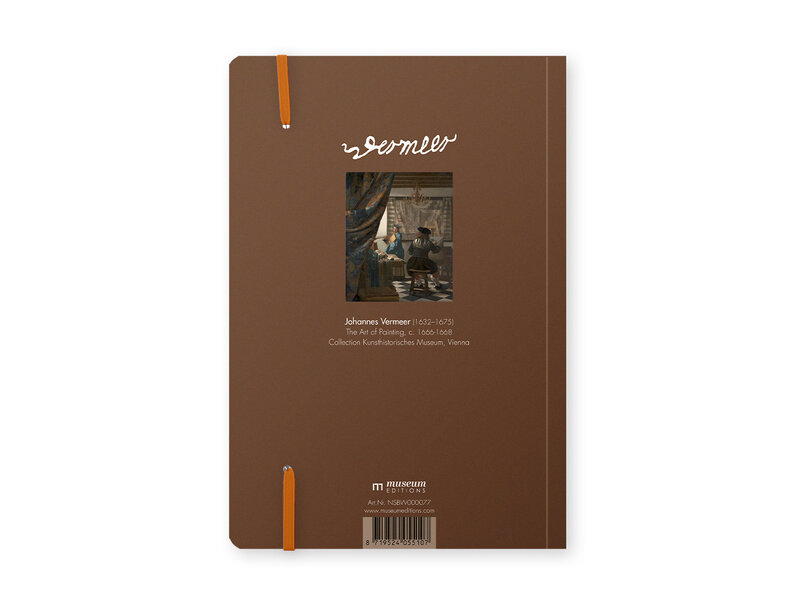 Softcover-Notizbuch, A5, Vermeer, Die Kunst der Malerei