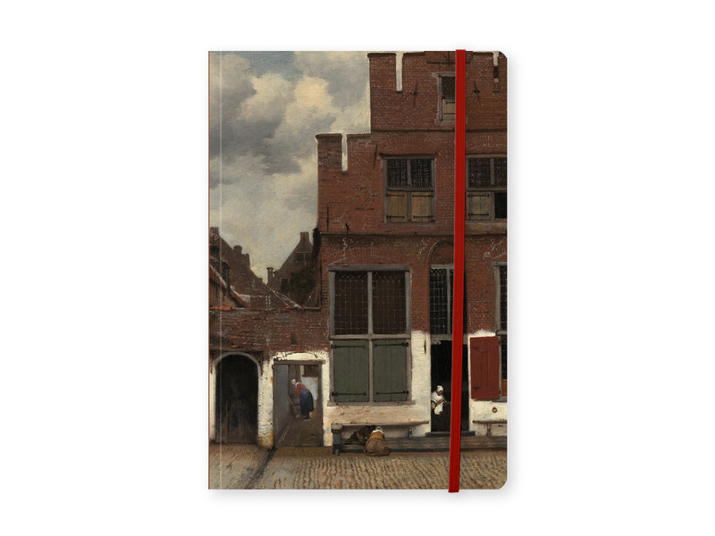 Softcover-Notizbuch, A5, Vermeer, Die kleine Straße, Delft