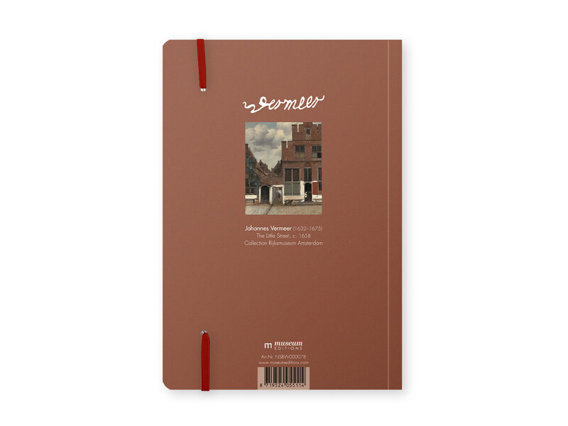 Softcover-Notizbuch, A5, Vermeer, Die kleine Straße, Delft