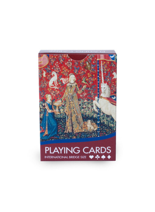 Jugando a las cartas, Tapiz Dama con el unicornio