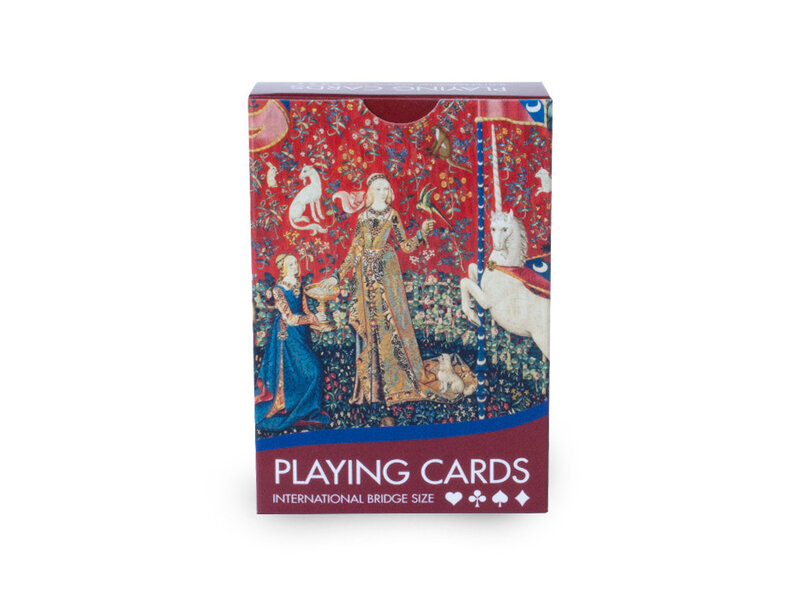 Jugando a las cartas, Tapiz Dama con el unicornio