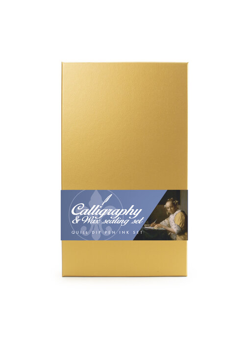 Luxe Kalligrafie inktset, met was- set Johannes Vermeer
