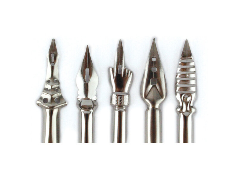 Luxe Calligraphy ink set, with wax set in light golden box , Johannes Vermeer