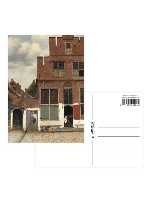 Carte postale 10x15 cm, Petite rue de Johannes Vermeer